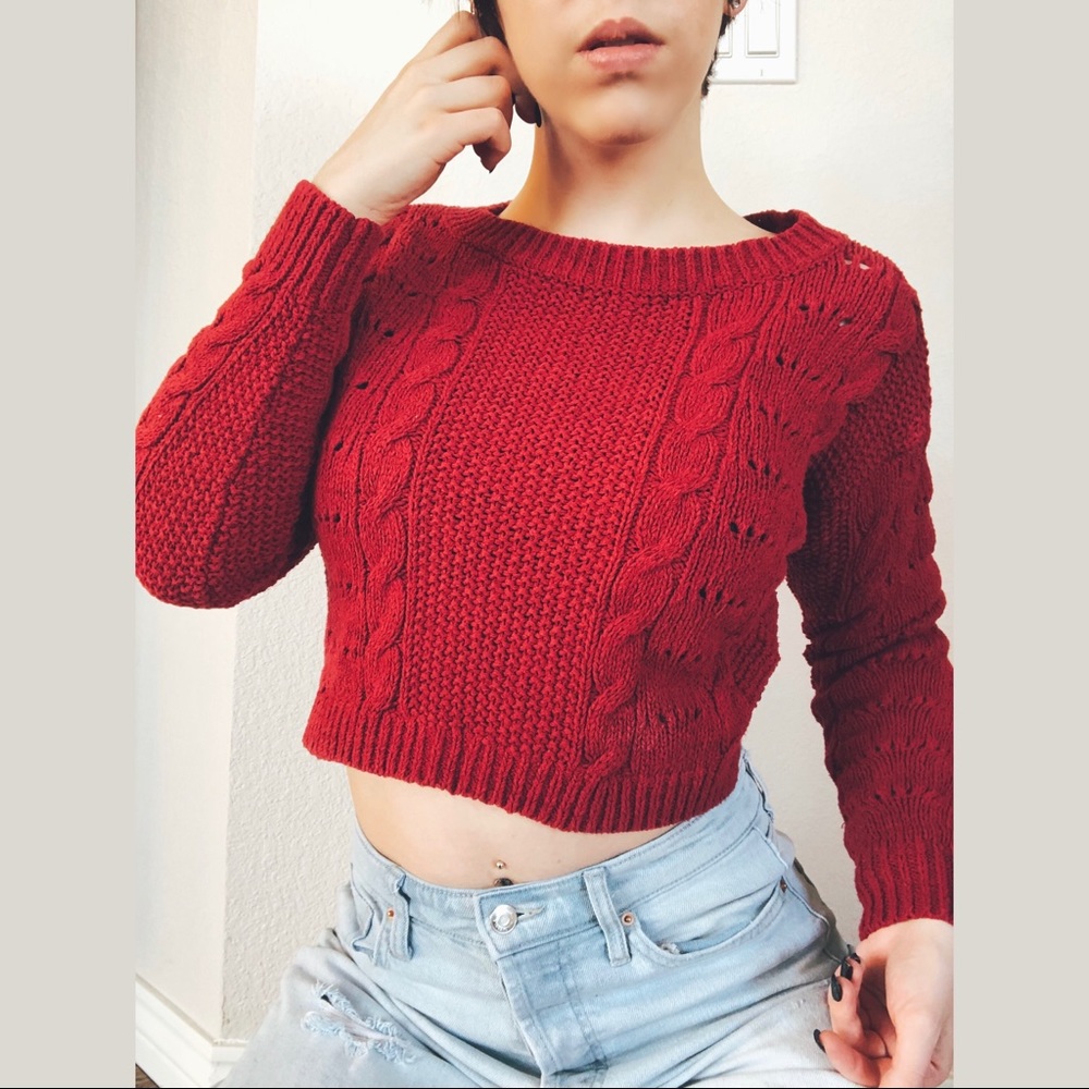 Abercrombie & Fitch Crop Sweater